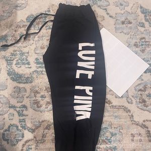 Black Sweatpants - Pink (Vs)